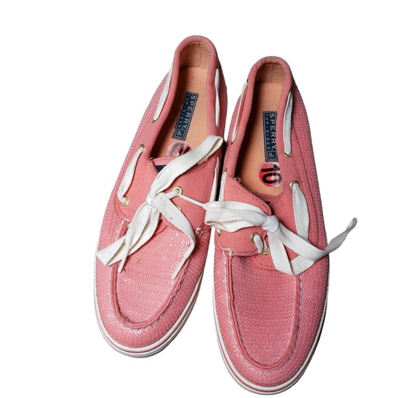 Sperry Shoes - Sperry Top-Sider Women's size 10M Pink Sequin Shoes - Preowned No Box